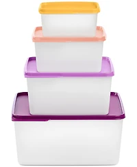 Tupperware Keeptabs 4-Piece Container & Lid Set