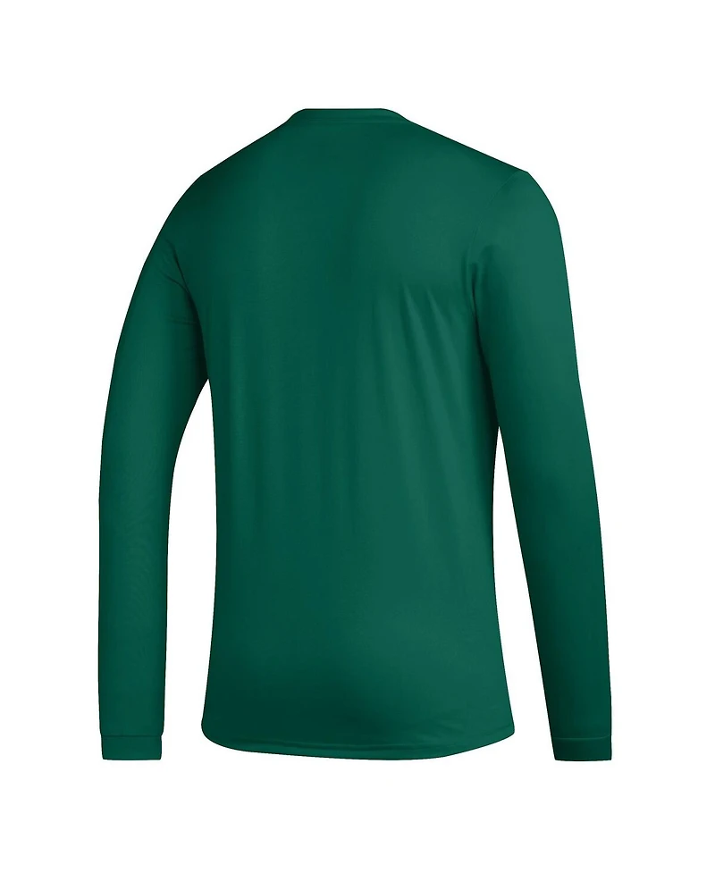 Adidas Men's Green Portland Timbers Club Dna Long Sleeve Aeroready T-Shirt