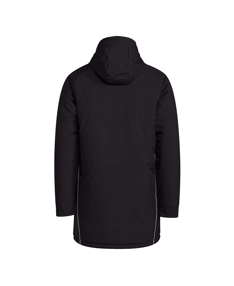 Adidas Men's Black Portland Timbers Tiro 24 Full-Zip Winter Parka Hoodie