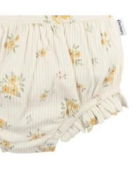 Gerber Baby Girls Sleeveless Ruffle Romper