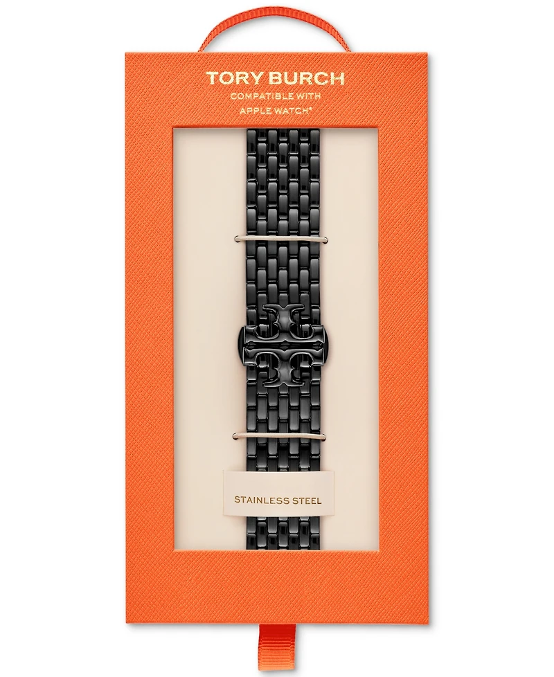 Tory Burch Women's The Eleanor Black-Tone Stainless Steel Bracelet For Apple Watch 38-45mm