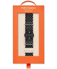 Tory Burch Women's The Eleanor Black-Tone Stainless Steel Bracelet For Apple Watch 38-45mm