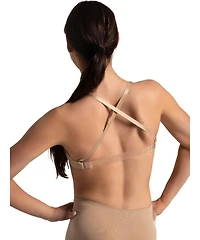 Capezio Women's Seamless Clear Back Bandeau Bra