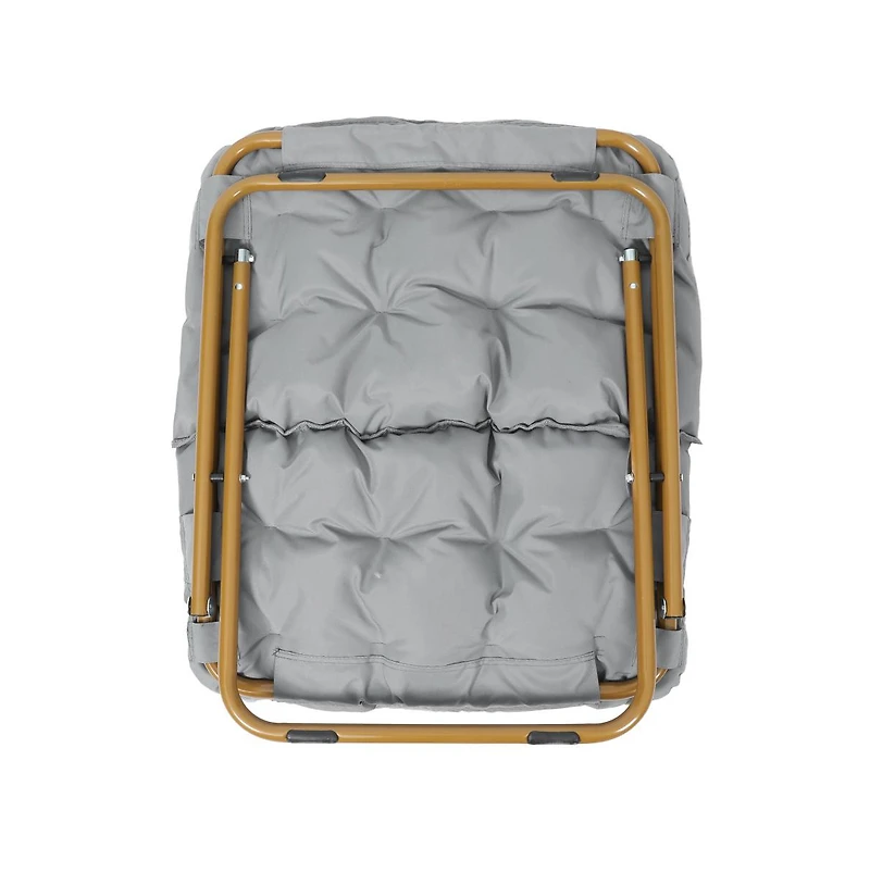 Emma+Oliver Aisling Oversized Folding Saucer Chair For Dorm, Bedroom