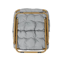 Emma+Oliver Aisling Oversized Folding Saucer Chair For Dorm, Bedroom