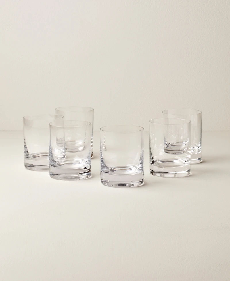 Lenox Tuscany Classics Cylinder Double Old Fashioned Glasses, Set Of 6