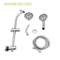 Multi Function Dual Shower Head - Shower System With 4.7 Rain Showerhead, 7-Function