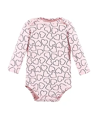 Hudson Baby Cotton Long-Sleeve Bodysuits 5-Pack
