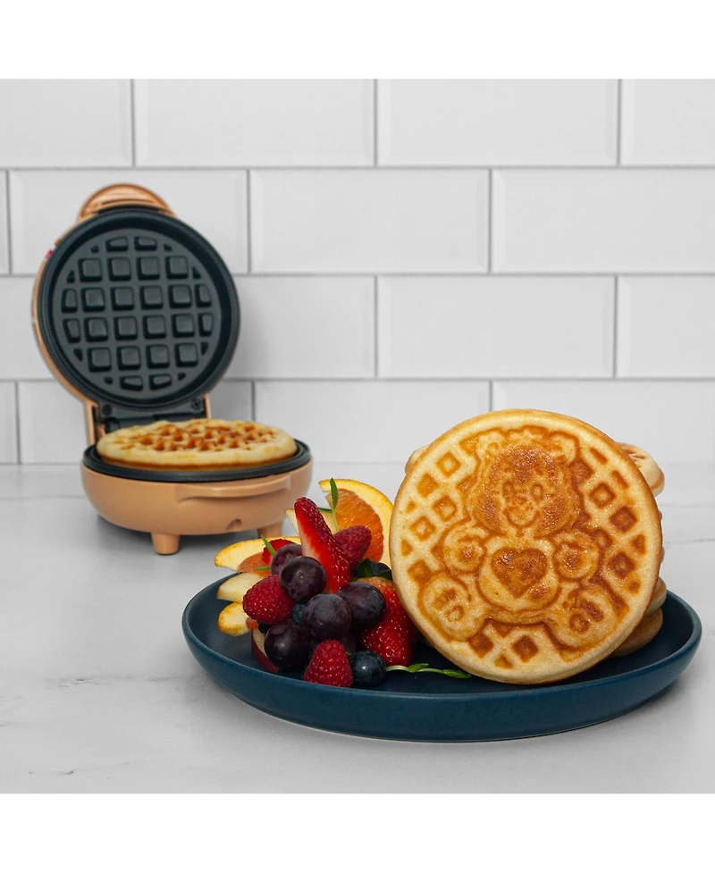 Uncanny Brands Care Bears Tenderheart Mini Waffle Maker - Small Kitchen Appliance