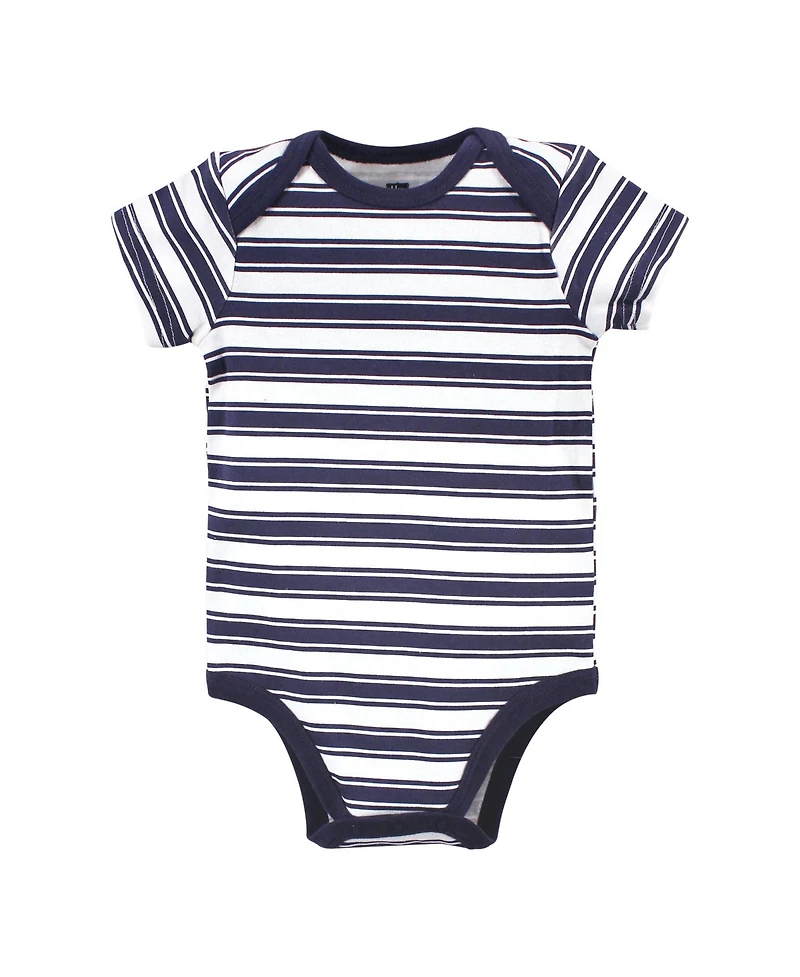 Hudson Baby Boys Essential Cotton Bodysuits 5-Piece Set