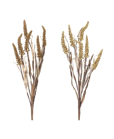 Amaranthus Bush - Lifelike Foliage for Seasonal Decor (Set of 2)
