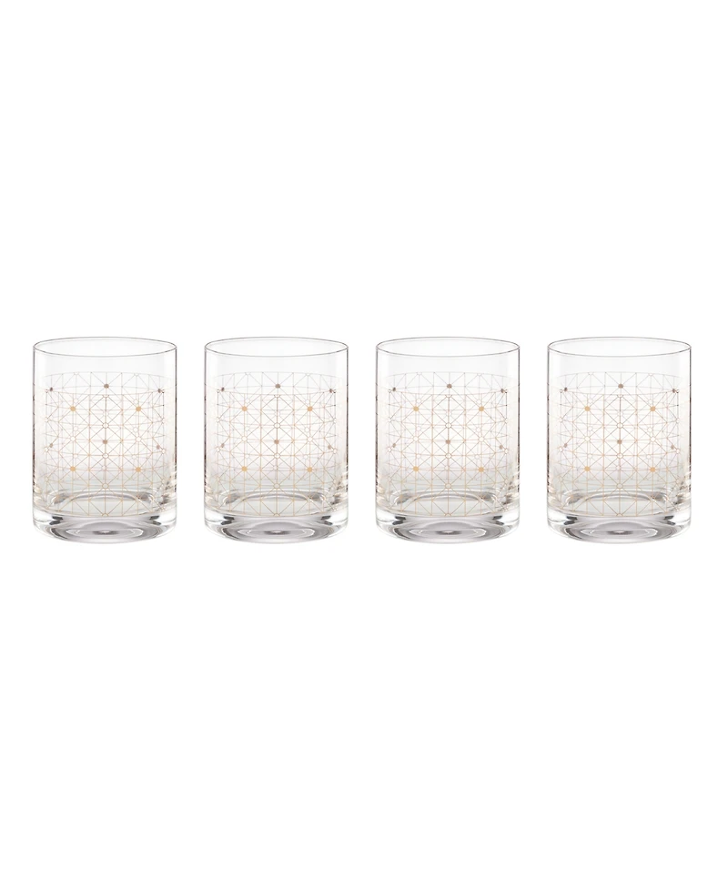 Lenox Tuscany Classics Gold Dust Double Old Fashioned Glasses, Set Of 4