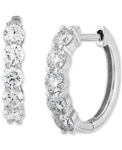 Grown With Love Lab Diamond Hoop Earrings (1 ct. t.w.) 14k White or Yellow Gold