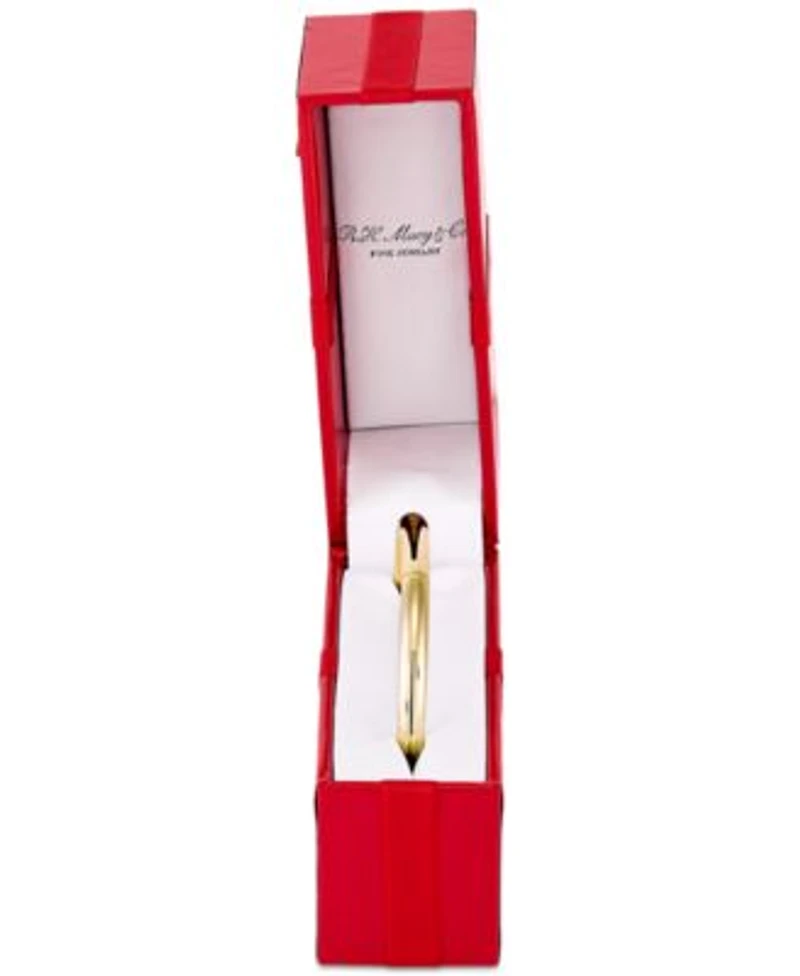 Polished Bangle Bracelet Collection In 10k Gold