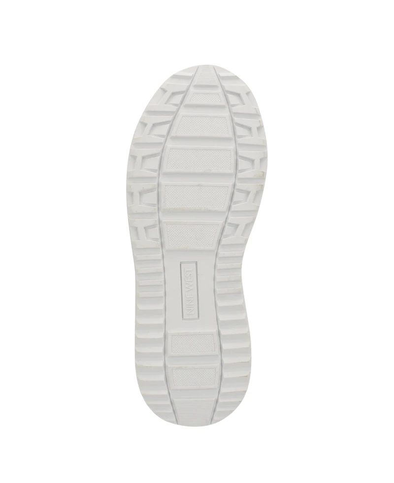Nine West Women's Cuddly Lace-Up Casual Platform Sneakers