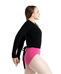 Capezio Women's Ribbed Knit Wrap Sweater
