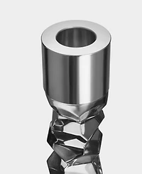 Orrefors Carat Graphite Candlesticks