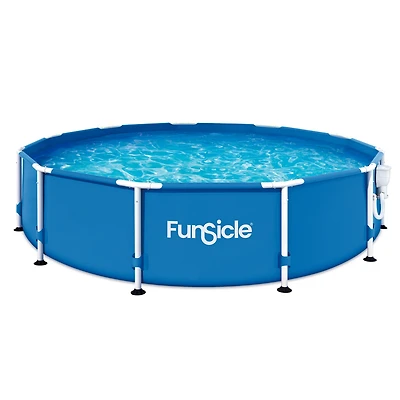 Funsicle 12' x 30" Outdoor Activity Round Frame Above Ground Swimming Pool Set