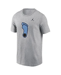 Jordan Men's Heather Gray North Carolina Tar Heels Primetime Evergreen Alternate Logo T-Shirt