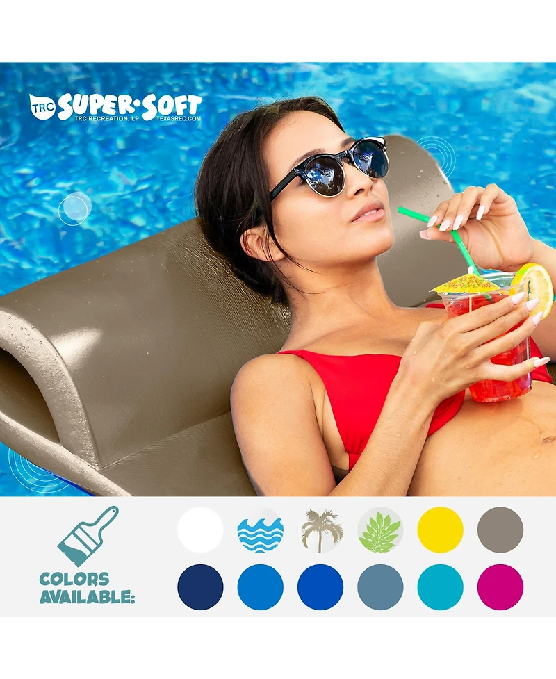 Trc Recreation Sunsation 1.75" Thick Foam Lounger Swimming Pool Float