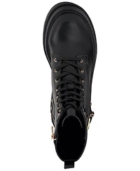 Jessica Simpson Women's Imelda Lace-Up Platform Wedge Combat Booties