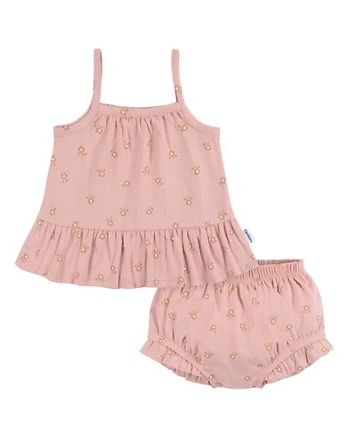 Gerber Baby Girls Dress and Diaper Cover Set, 2 Piece