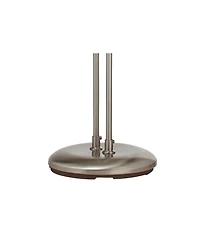 360 Lighting Casper Traditional Pharmacy Floor Lamp 63" Tall Brushed Nickel 2-Light Led Adjustable Arm Swivel Head for Living Room Bedroom