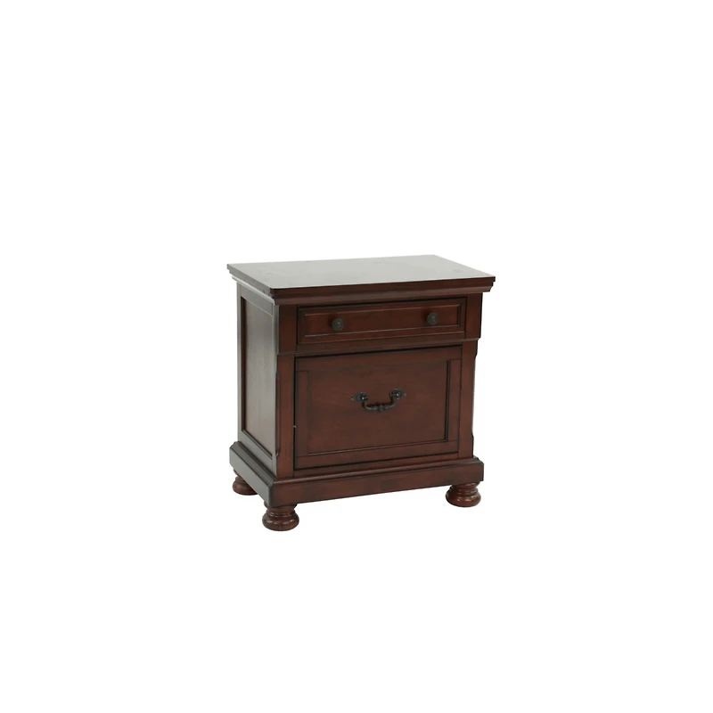 Simplie Fun Nightstand In Antique Cherry