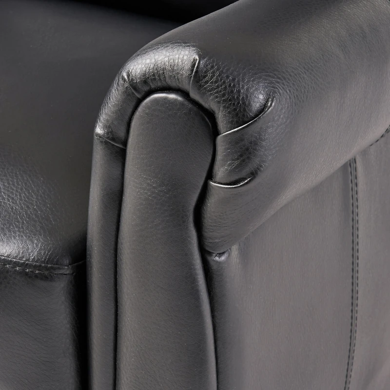 Streamdale Memphis Pu Leather Club Chair, Espresso Finish