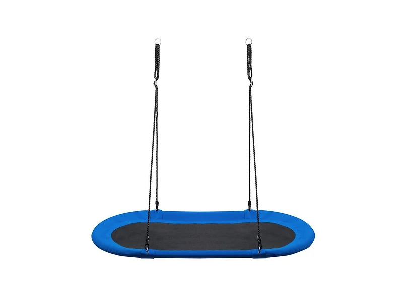 Slickblue Kids Heavy-Duty Saucer Swing Set for Backyard with Adjustable Height