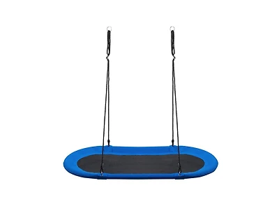 Slickblue Kids Heavy-Duty Saucer Swing Set for Backyard with Adjustable Height