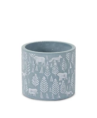 Slickblue Woodland Winter Stone Planter (Set of 2)