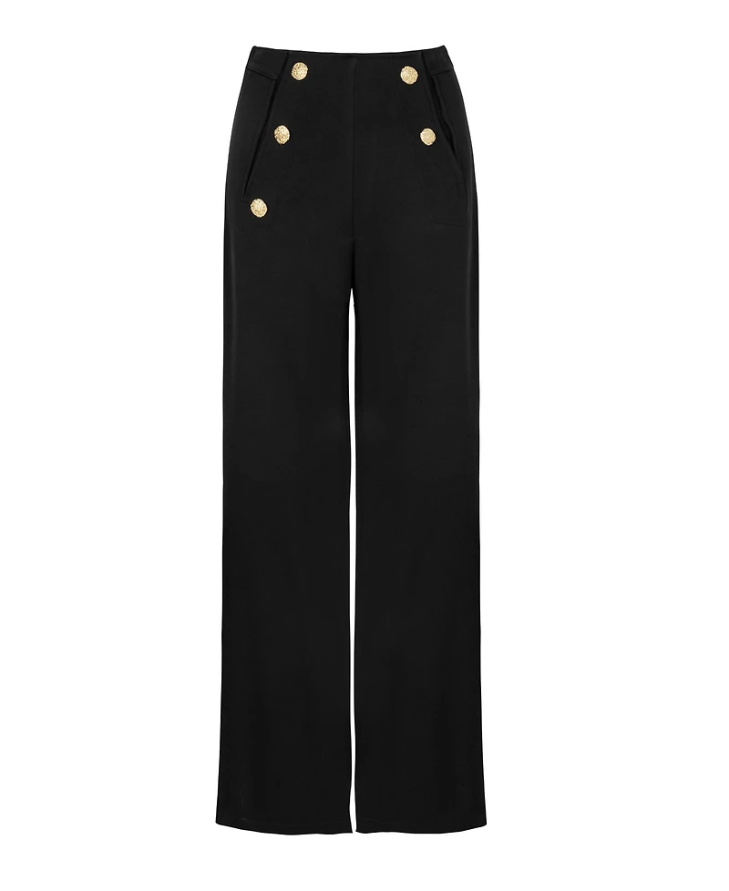 Nocturne Women's Multi-Button Long Pants