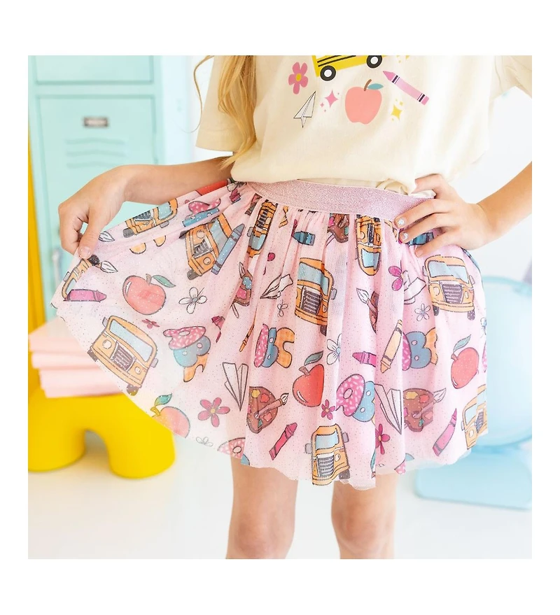 Sweet Wink Little and Big Girls Back to School Tutu Skirt