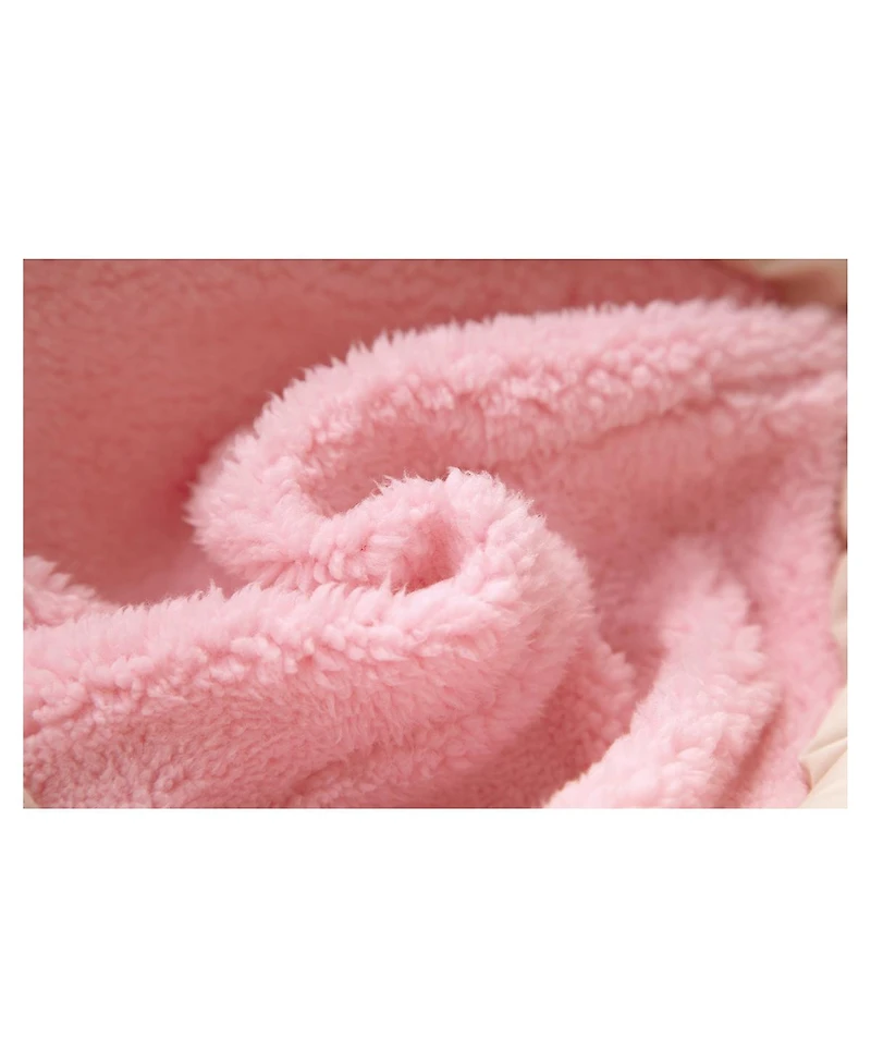 Rokka&Rolla Toddler Girls Fleece Lined Heart Puffer Jacket 2T-5T
