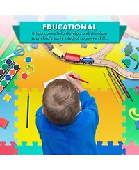 ProsourceFit ProSource Kids Floor Play Mat 3/8-in, 36 Sq Ft - Tiles