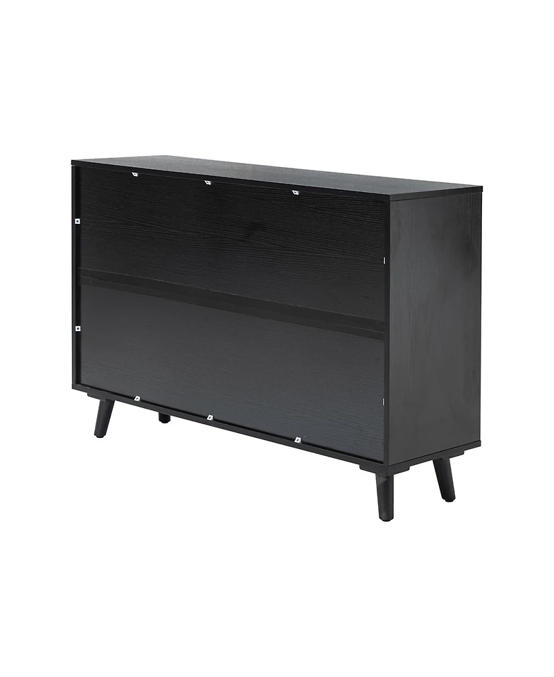 Hulala Home Gius Contemporary Accent Cabine with Beech Wood Doors