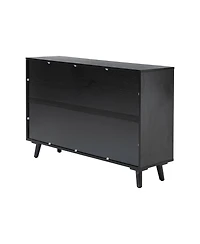 Hulala Home Gius Contemporary Accent Cabine with Beech Wood Doors