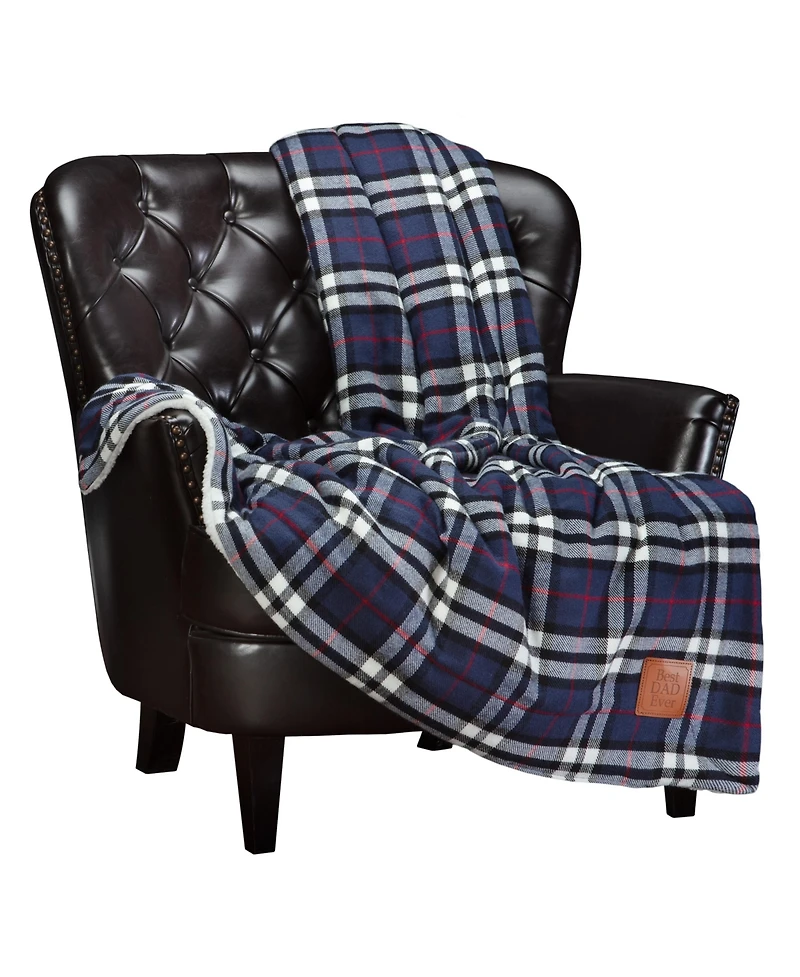 Chanasya Premium Red Cream Sherpa Plaid Throw Blanket - Soft Cozy Plush Fluffy Fleece Flannel Throws Blankets for Sofa Couch Living & Bed Room