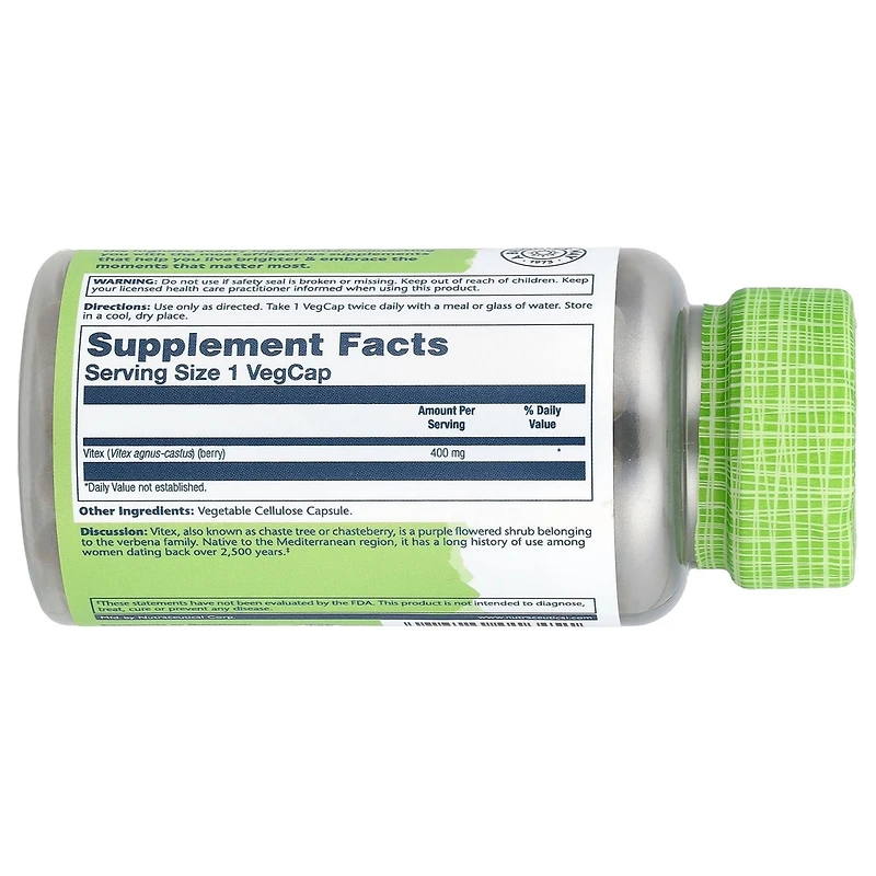 Solaray True Herbs Vitex 400 mg - 100 VegCaps