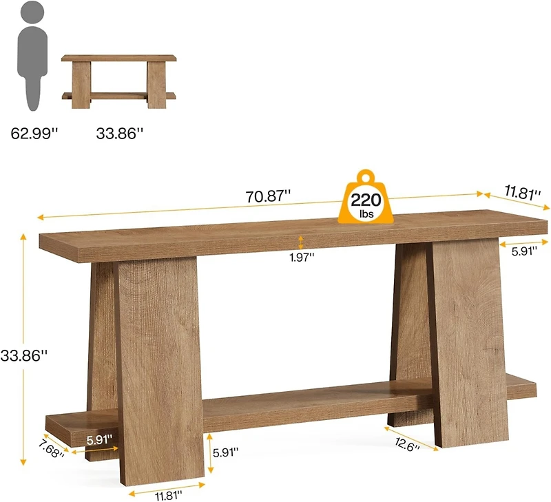 Tribesigns Gold Console Table, 41" Modern Entry Table with White Faux Marble Top, Geometric Metal Base, Narrow Long Sofa Table Behind Couch Accent Tab