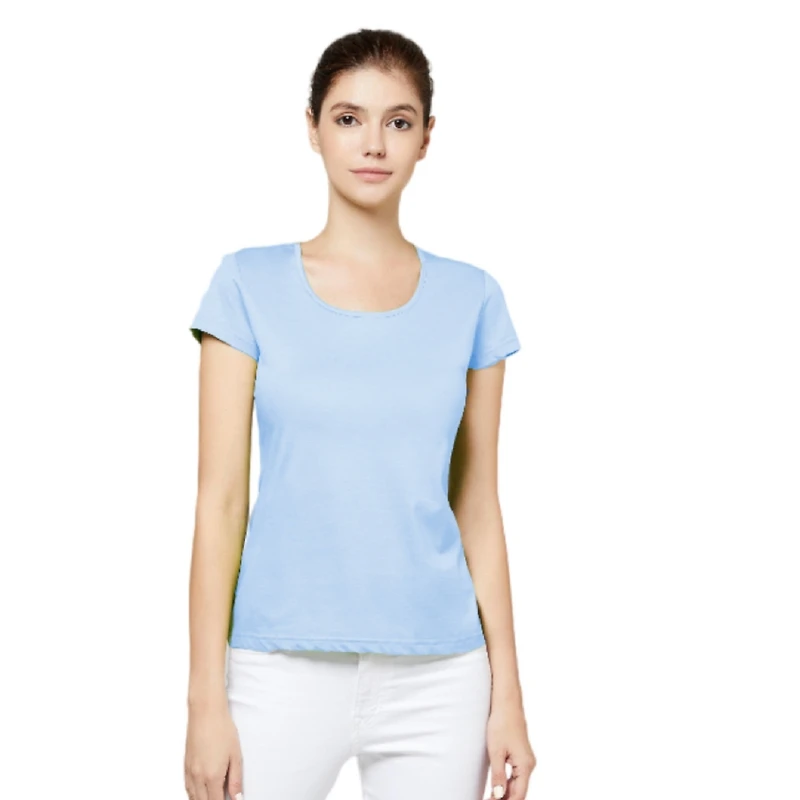 Bellemere Ultra Thin Low Crew Neck Cotton T-shirt