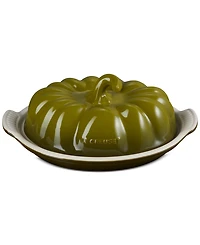 Le Creuset Stoneware 8.3" Pumpkin Butter Dish - Olive