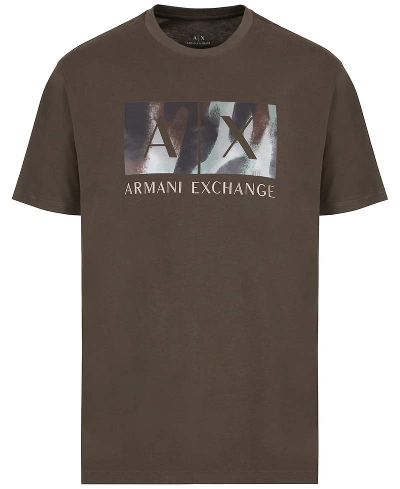 A|X Armani Exchange Men's Short Sleeve Crewneck Box Logo T-Shirt