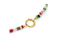 Little Sky Stone Cameron Sterling Silver Multicolor Quartz Beaded Necklace
