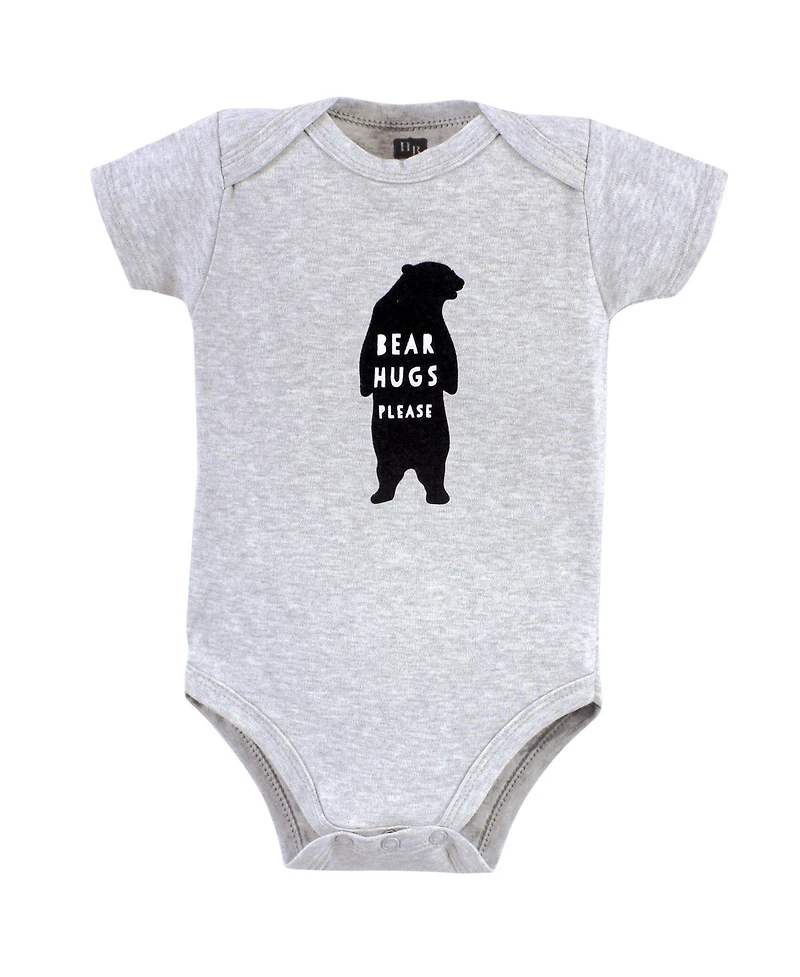 Hudson Baby Unisex Five-Piece Set of Cotton Infant All-in-One Bodysuits