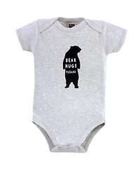 Hudson Baby Unisex Five-Piece Set of Cotton Infant All-in-One Bodysuits