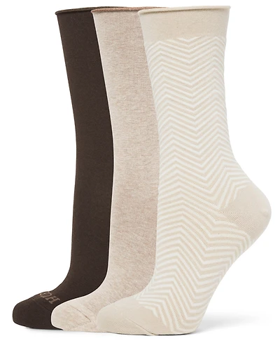 Hue Women's Roll Top Socks 3-Pk.