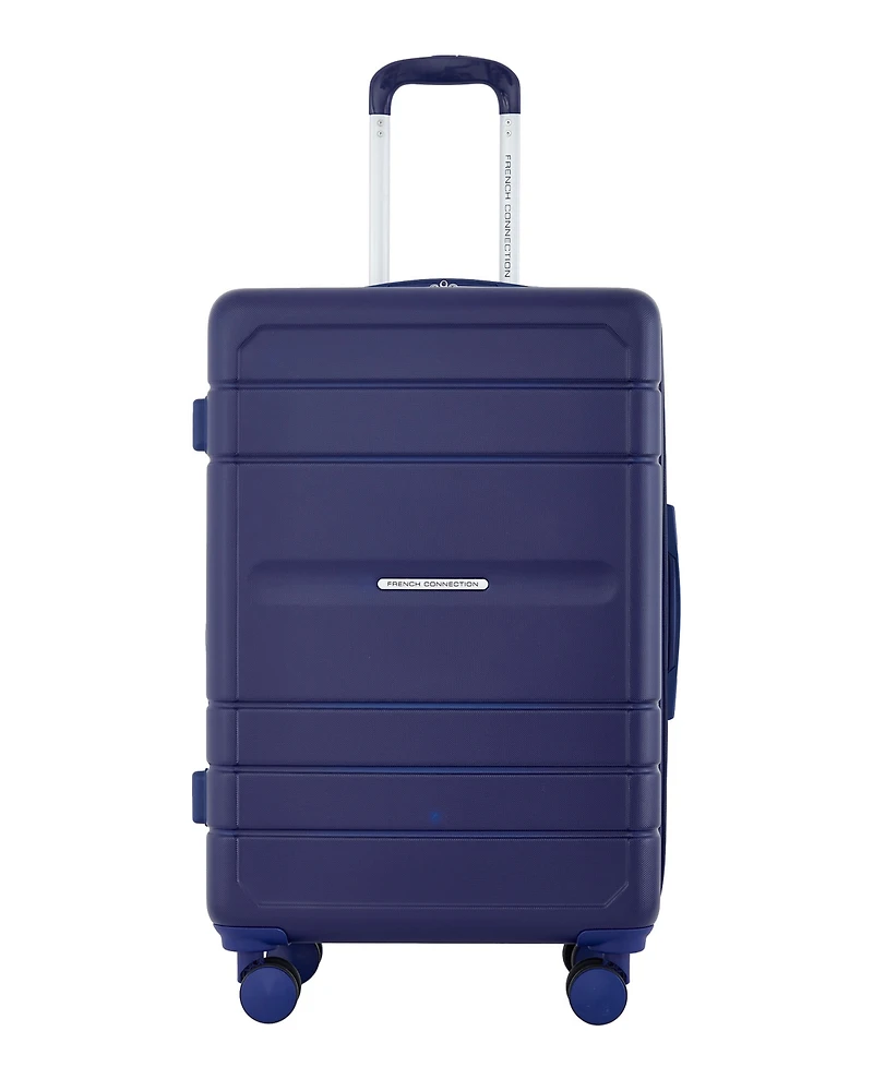 French Connection Saint Martin 4 Piece Hardside Luggage Set 4in1 Cup/Usb/Usb-c/Phone Holder