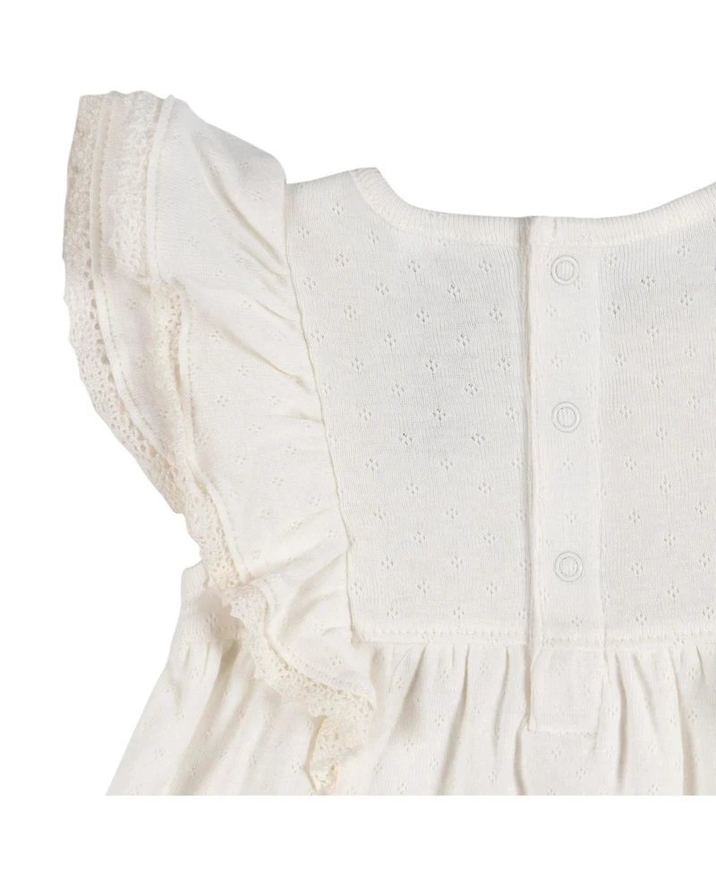 Baby Girls Dress and Diaper Cover Set, 2 Piece